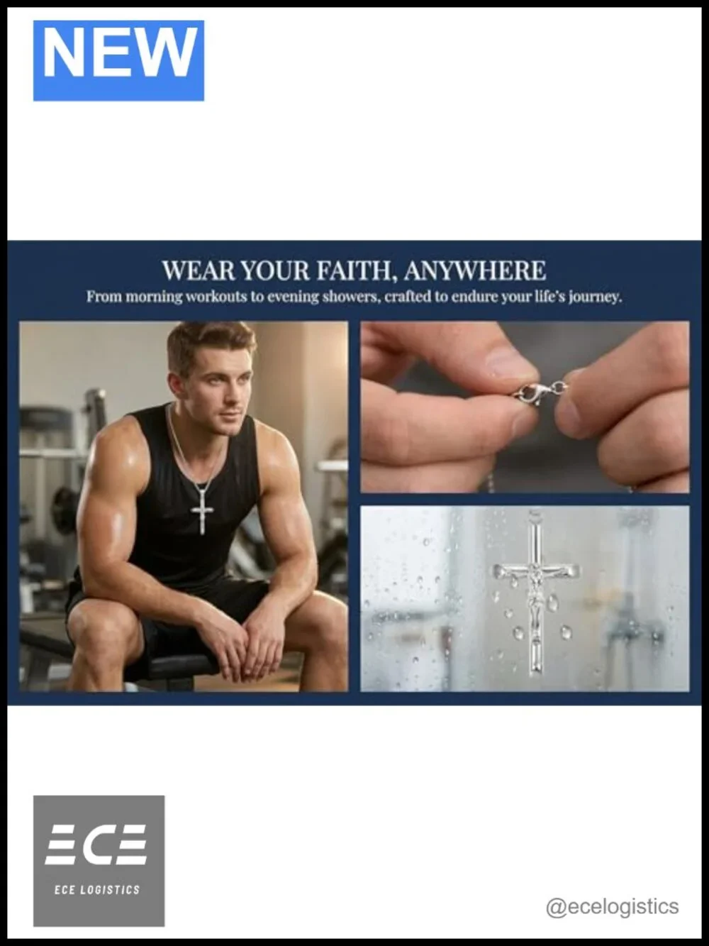 925 Silver Jesus Cross Necklace 24